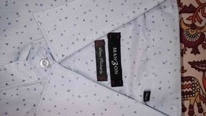 Light Blue Printed Men's Shirt &amp; Pant Set