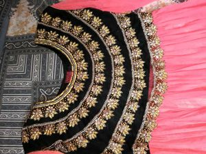 Elegant Pinkstone And Beads Work Anarkali Suit
