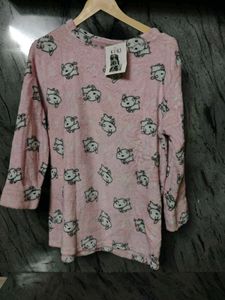Cute Pink Pajama Top