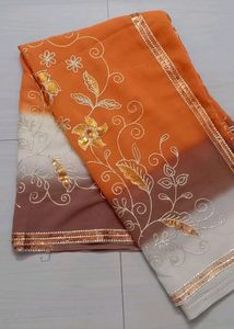 Synthetic Material Saree