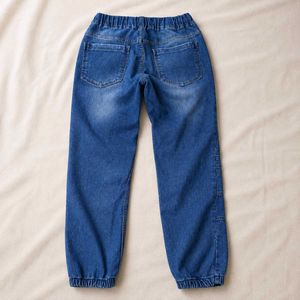 Stylish Women's Blue Denim Joggers