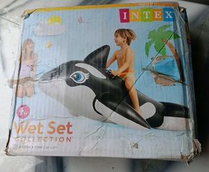 Intex Whale Ride-On Floating Raft, Black