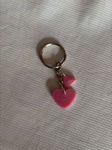 Pink Heart Keychain