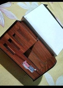 wooden pen stand