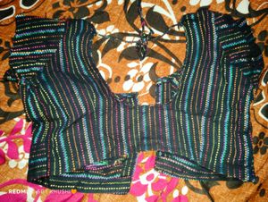 Colorful Striped Ethnic Blouse