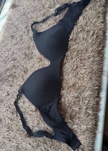 Comfortable Black Cotton Bra