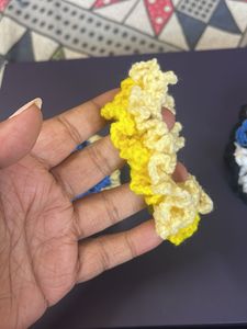 Handmade Crochet Scrunchies Set of 3
