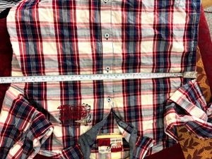 y2k Men's Plaid Button-Up Shirt