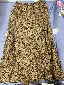 Leopard Print Maxi Skirt