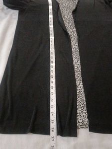 Black &amp; Patterned Layered Dress