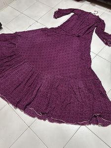 Purple floor length Maxi Dress