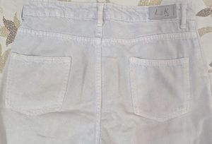Casual Light Grey Straight Jeans