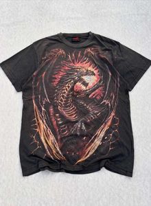 Graphic Dragon Print T-Shirt