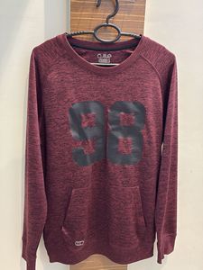 Men's Maroon Graphic Sweatshirt