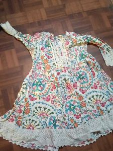 Boho Floral Print Kurta