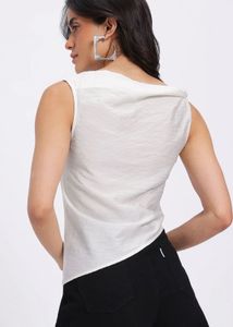 Glitzchez White Blouse M