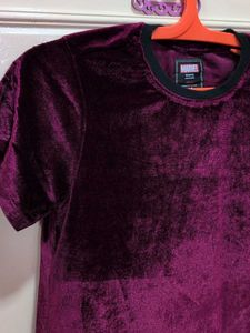 Velvet Mini Dress "I Was Born Amazing"