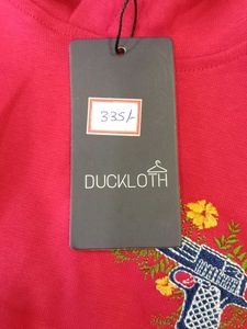 Boys Red Hoodie with Gun Graphic