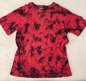 Red & Black Tie-Dye T-Shirt
