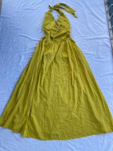 Yellow Halter Neck Sundress