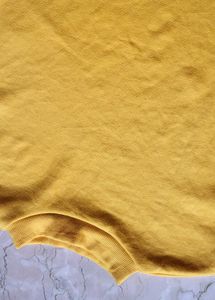 Retro Yellow Mock Neck Sweatshirt