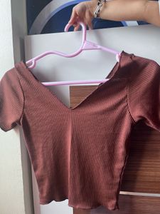 brown top