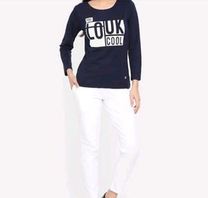 White Cotton Leggings