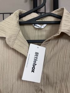 Chic Textured Long Sleeve fitted Shirt