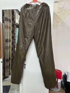 Zara Faux Leather Pants(new condition)