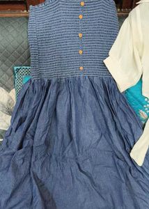 Denim Dress with Stylish Jacket