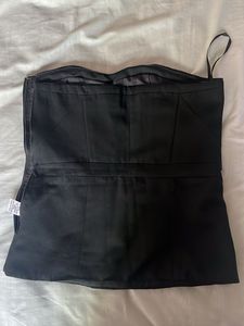 Black Strapless Top