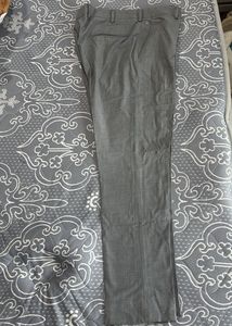 Grey White Checks Formal Pant