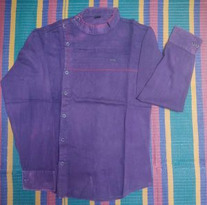 Men's Purple Long Sleeve Shirt