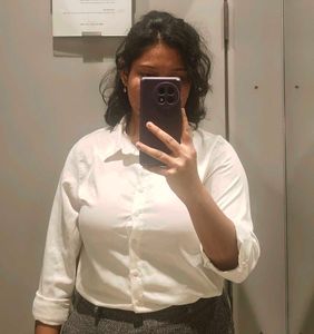 Classic White Button-Up Shirt