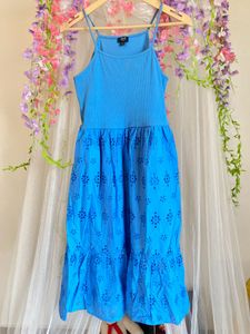 Blue Eyelet Sundress