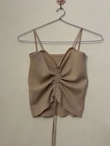 Ruched Drawstring Camisole Top