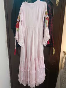 Elegant Pink Floral Gown