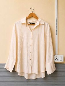 Stylish Beige Linen Shirt (Women)