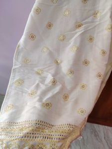 Floral Print Cream Kurta