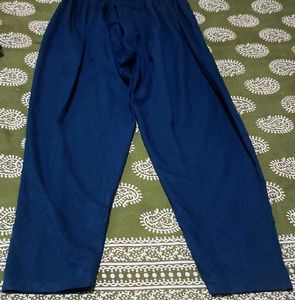 Navy Blue Kurta Set with net dupatta