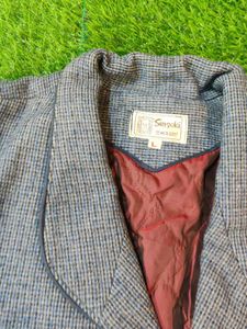 Vintage Grey Wool Coat