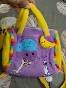 Cute Purple &amp; Yellow Kids' Bag