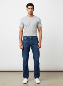 Dark Blue Denim Jeans