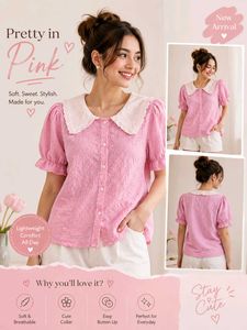 Pretty Pink Puff Sleeve Top