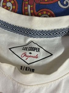 Lee Cooper White Graphic T-Shirt