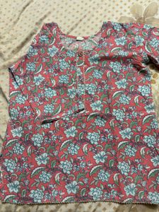 Floral Print Kurta