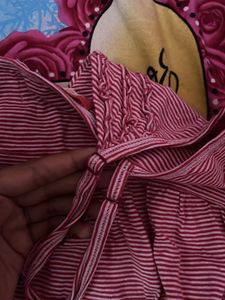 Red and White Striped Cami Top