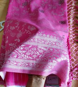 Beautiful BabyPink Saree with Swarovski work