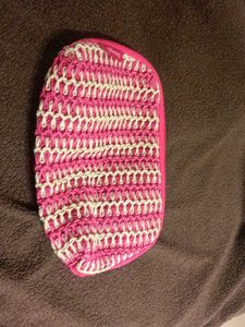 Pink benefit makeup or travel pouch