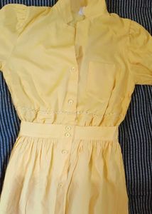 Women's Yellow Midi Dress ( for prom)